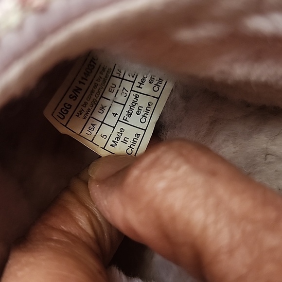 UGG Tasman Fur Jersey Cozy Slippers Pink Mist - Picture 16 of 16